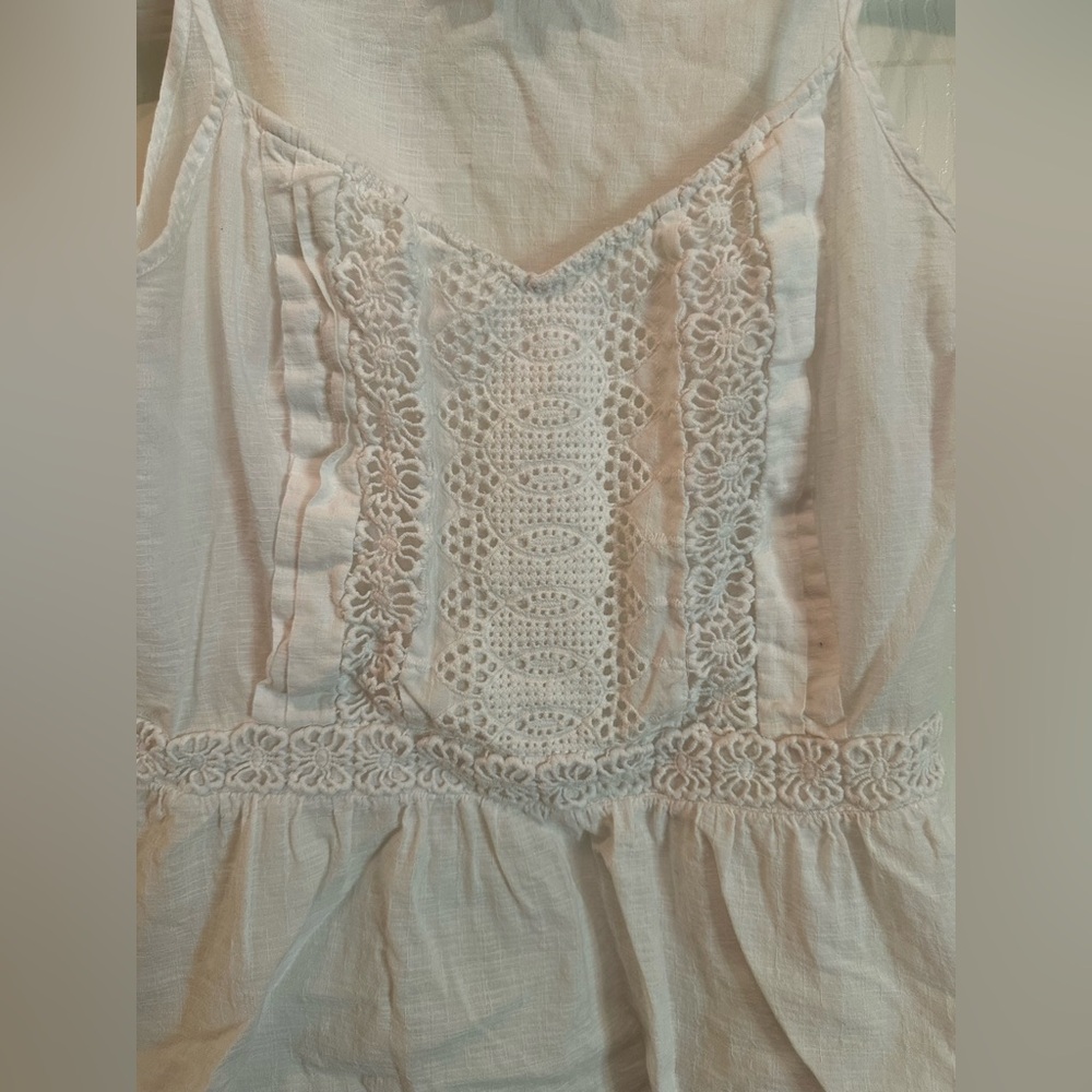 Loft bohemian crochet tank top - Picture 3 of 7
